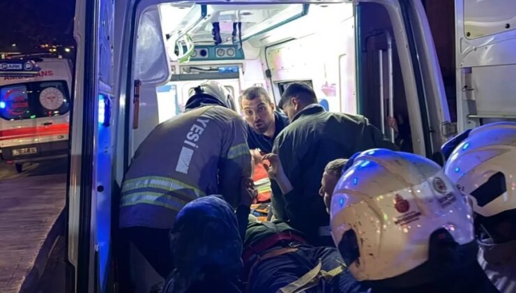 Beşiktaş’ta metro inşaatında iskele çöktü: 3 işçi yaralı