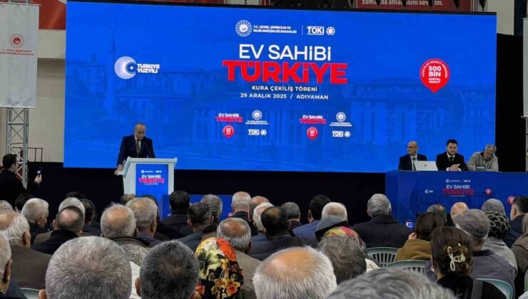 500 Bin Sosyal Konut Projesi ilk kurası Adıyaman’da çekildi