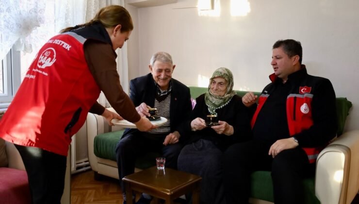 67 yıllık mutluluğa “kahve bahane” ziyareti