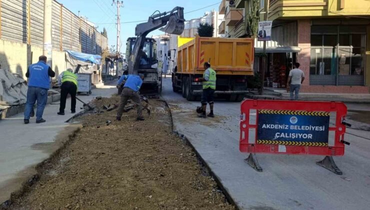 Akdeniz’de yol çalışmaları hız kesmiyor