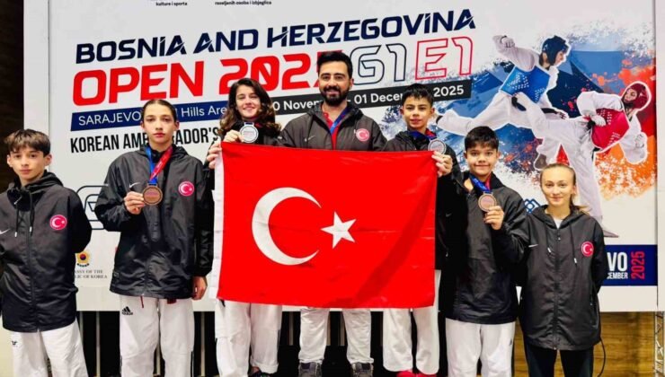 Aliağalı taekwondocular Saraybosna’dan madalyalarla döndü
