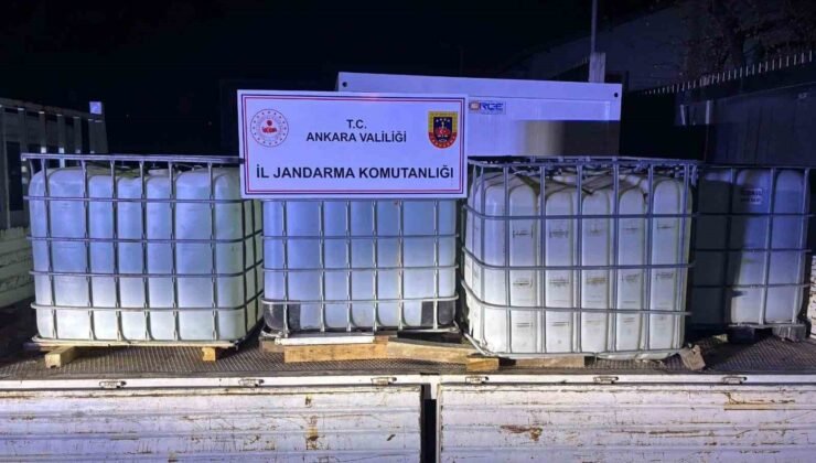 Ankara’da yasa dışı etil alkol ticareti yapan 2 kişi gözaltına alındı