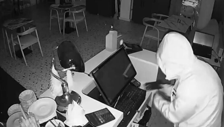 Beylikdüzü’nde 3 işyerinden toplam 51 bin 500 TL çalan hırsızlar kamerada