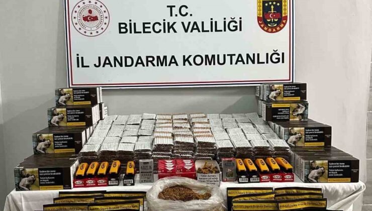 Bilecik’te kaçak makaron operasyonu