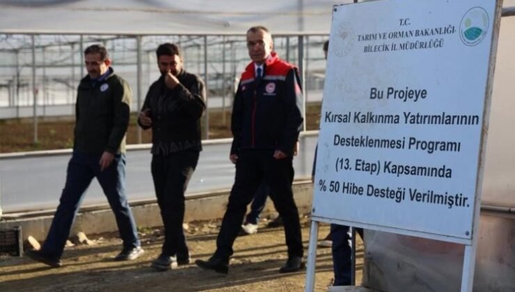 Bilecik’te yüzde 50 hibeli modern sera üretime katkı sağlıyor
