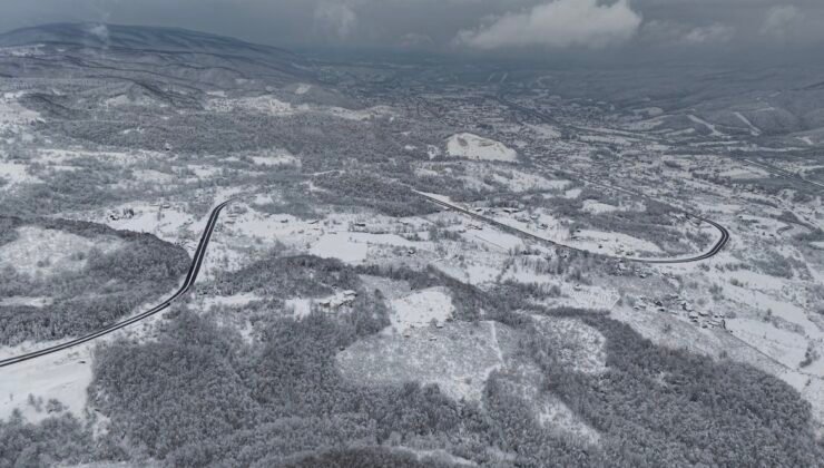 Bolu Dağı’nda ulaşım açık, manzara kartpostallık