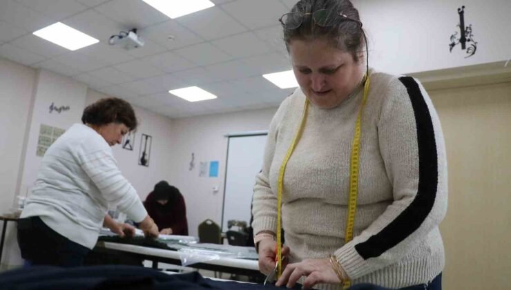 Bolu’da özel çocuklar eğitim alırken, anneleri el emeği ürünler üretiyor