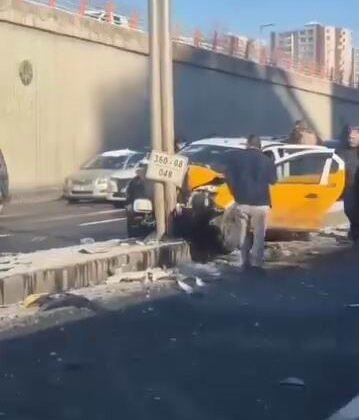 Buzlanma kazayı beraberinde getirdi