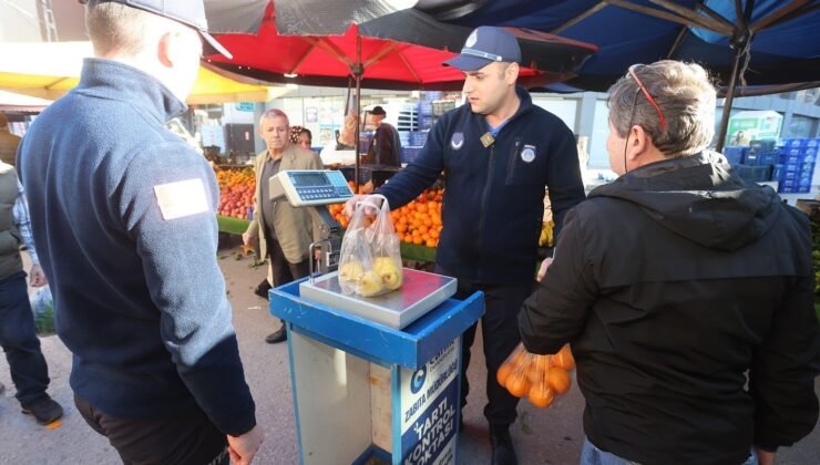 Canik’te pazarlarda denetim: Tartıdan tezgaha tam kontrol