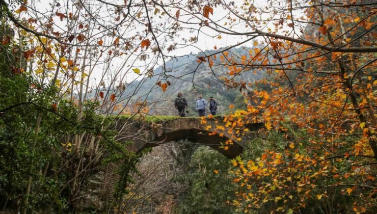 Çaybaşı Deresinde kartpostallık görüntüler