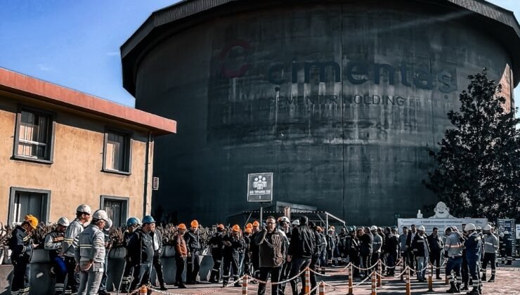 Çimento fabrikasında yangın tatbikatı
