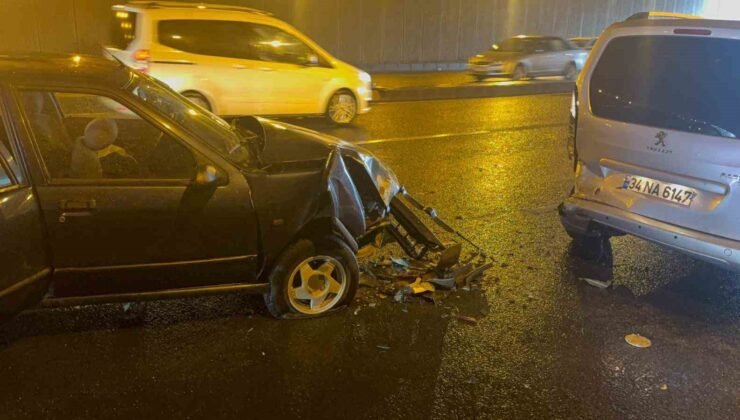 Diyarbakır’da zincirleme trafik kazası: Trafik durma noktasına geldi, 3 kişi yaralandı