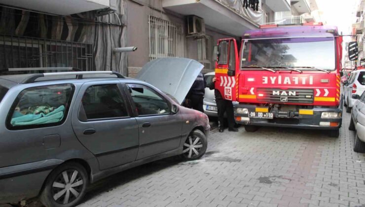 Duyarlı esnaf otomobili yanmaktan kurtardı