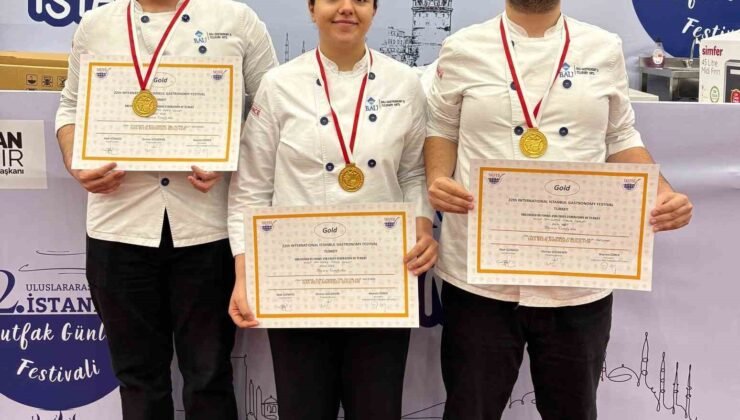‘BAU Gastronomi’ öğrencilerine 2 altın madalya