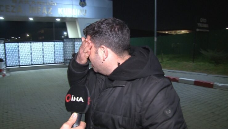 Edirne’de 12 yıl sonra tahliye olan mahkûm mutluluk gözyaşları döktü