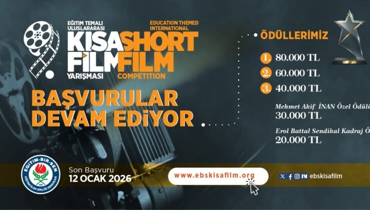 “Eğitim” temalı 9. Uluslararası Kısa Film Yarışması’na başvurular 12 Ocak’ta sona eriyor