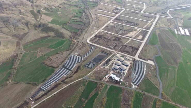 Elazığ’da 250 milyon liralık Cevizdere Besi OSB’de altyapı tamamlandı, bölge dron ile görüntülendi