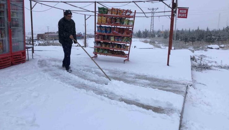 Elazığ’da kar yağışı etkili oldu, kent beyaza büründü