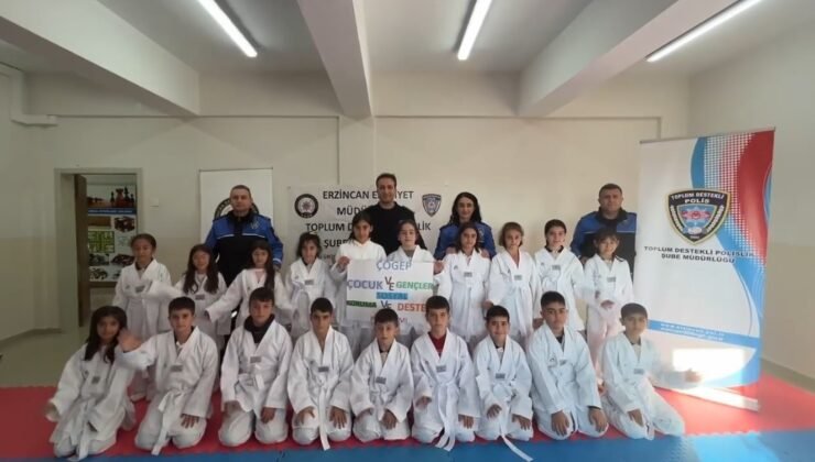 Erzincan’da “Hep Birlikte Aileyiz” Projesi kapsamında öğrencilere tekvando kıyafeti desteği