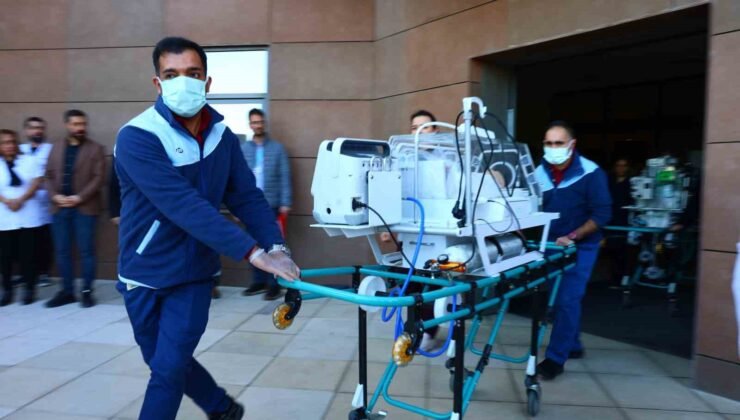 Fethi Sekin Şehir Hastanesi’nde deprem ve yangın tatbikatı