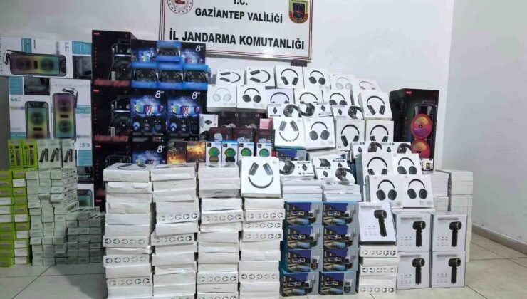 Gaziantep’te 1,5 milyon TL değerinde kaçak elektronik eşya ele geçirildi