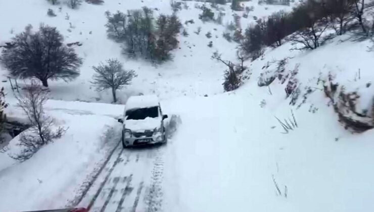 Gercüş’te karda mahsur kalan 5 kişi kurtarıldı