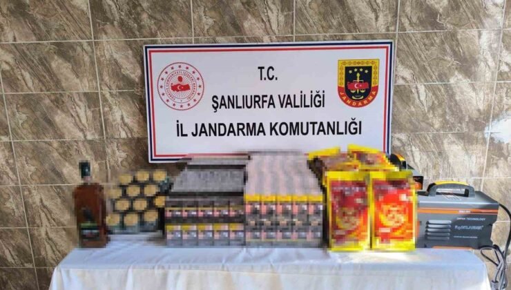 Haliliye ve Viranşehir’de kaçak alkol ve sigara ele geçirildi