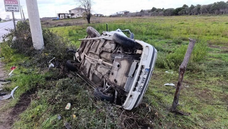 Hurdaya dönen araçtan ağır yaralı olarak çıkartılan adam hayatını kaybetti
