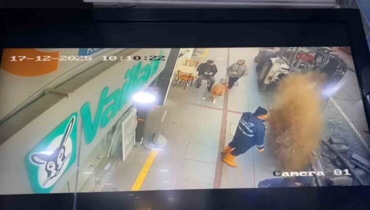 İshale hattı patlayınca tazyikli su etrafa saçıldı