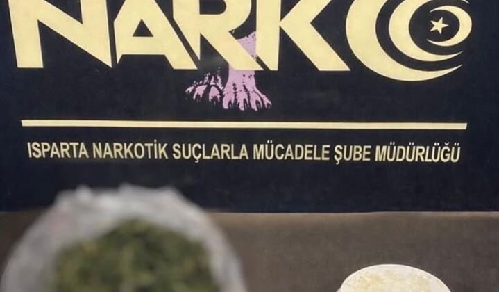 Isparta’da uyuşturucu operasyonunda 2 gözaltı