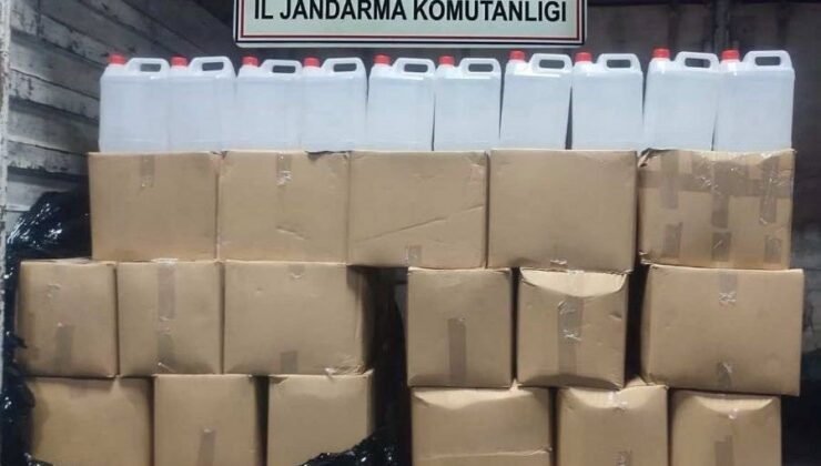 İzmir’de 860 litre etil alkol ele geçirildi