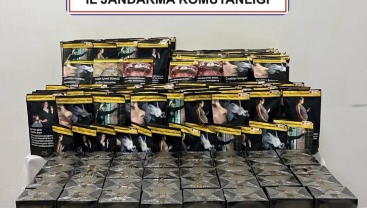 Jandarma kaçak çay ve tütün ele geçirdi