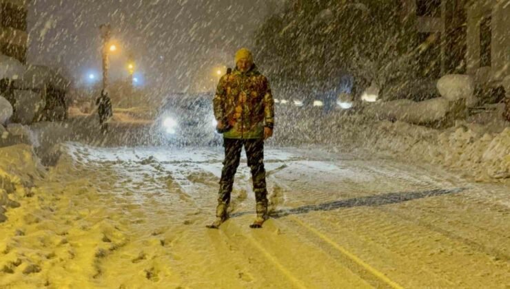 Karabük’te kar çilesi ve eğlence bir arada