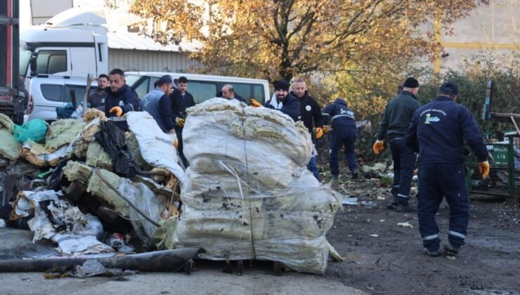 Kartepe’deki sanayi bölgesinden 125 ton atık toplandı