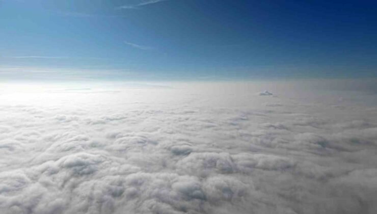 Kırıkkale sisle kaplandı, manzara dronla görüntülendi