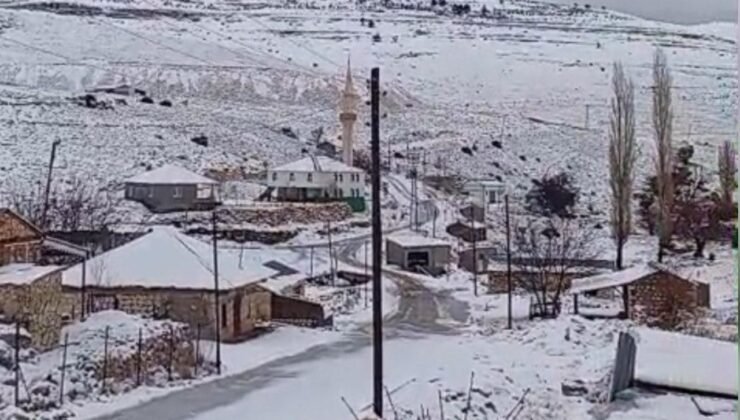 Mersin’in yüksek kesimlerinde kar yağışı etkili oldu