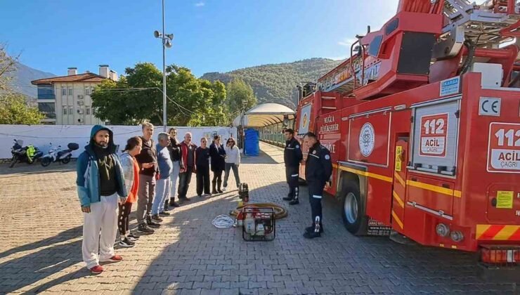 Muğla Büyükşehir Belediyesi gönüllü itfaiyeciler yetiştiriyor