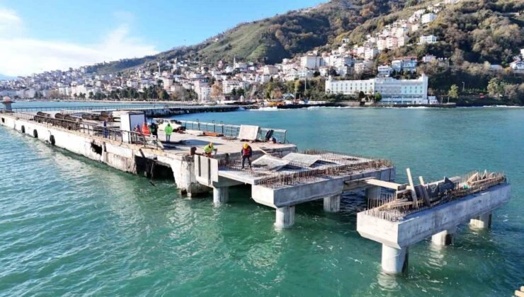 Ordu rıhtımı 410 metreye uzatılıyor: Çalışmaların ardından kruvaziyer gemilerinin gelmesi bekleniyor