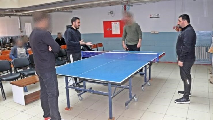 Patnos Açık Ceza İnfaz Kurumu’nda masa tenisi turnuvası düzenlendi