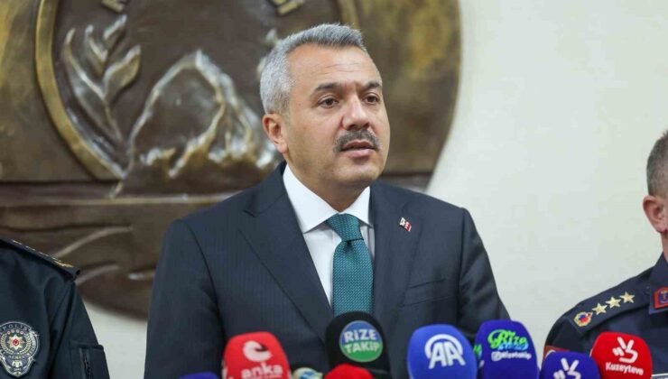 Rize Valisi Baydaş 1 yıllık asayiş bilançosunu açıkladı
