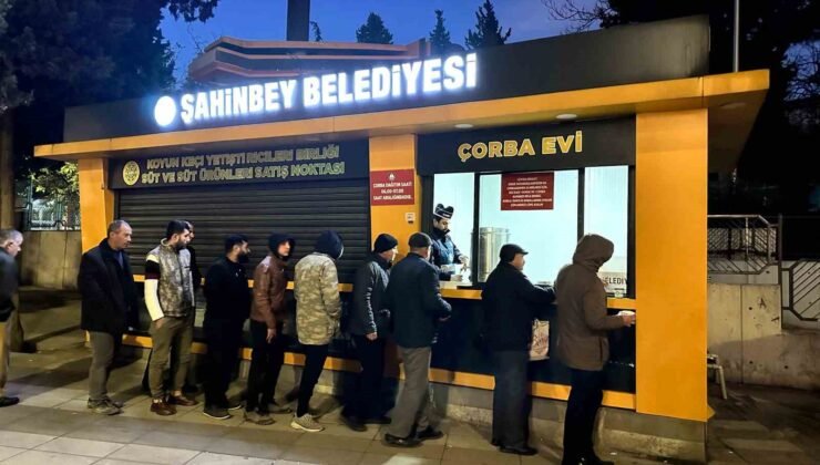 Şahinbey Belediyesi’nden vatandaşın içini ısıtan ikram