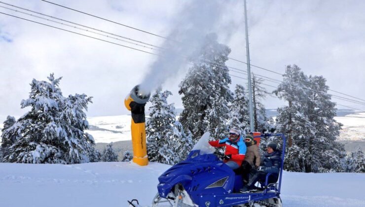 Sarıkamış’ta suni karlama sistemleri test ediliyor