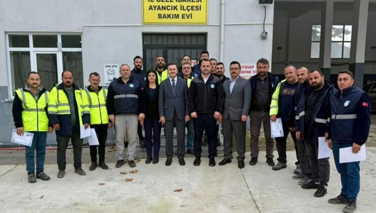 Sinop il özel idaresi personellerine ’teşekkür belgesi’