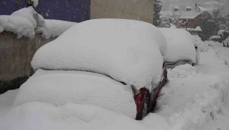 Şırnak’ta araçlar kar altında kayboldu