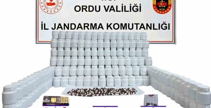 Son  Dakika: Ordu’da 17 bin 640 adet uyuşturucu hap ele geçirildi
