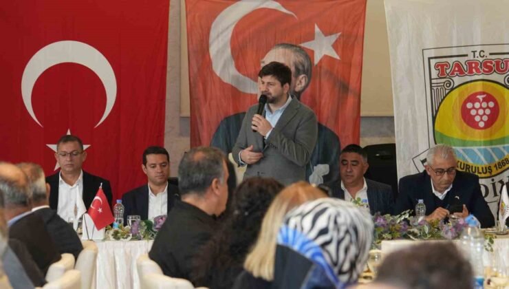 Tarsus Belediyesi ve MESKİ muhtarlarla değerlendirme toplantısında buluştu