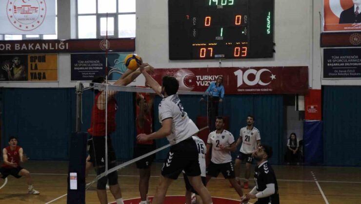 TVF Erkekler 1. Ligi: Düzce Belediyesi Spor Akademisi: 3 – TVF Spor Lisesi : 2