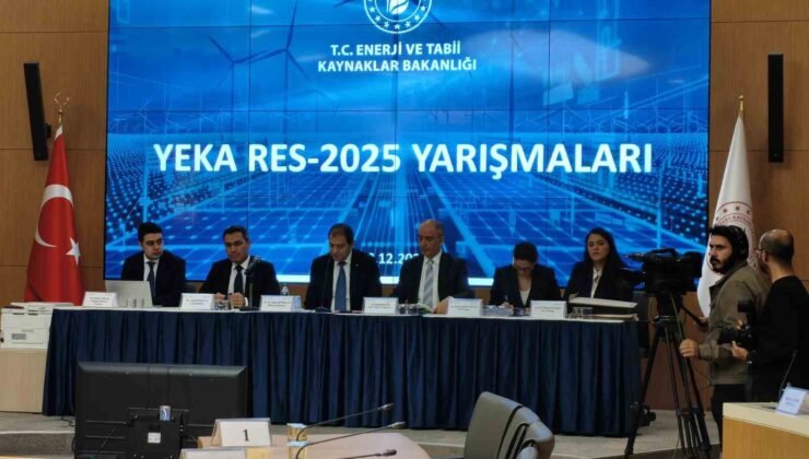 YEKA RES-2025 Yarışmaları tamamlandı: 6 bölge için teklifler belli oldu
