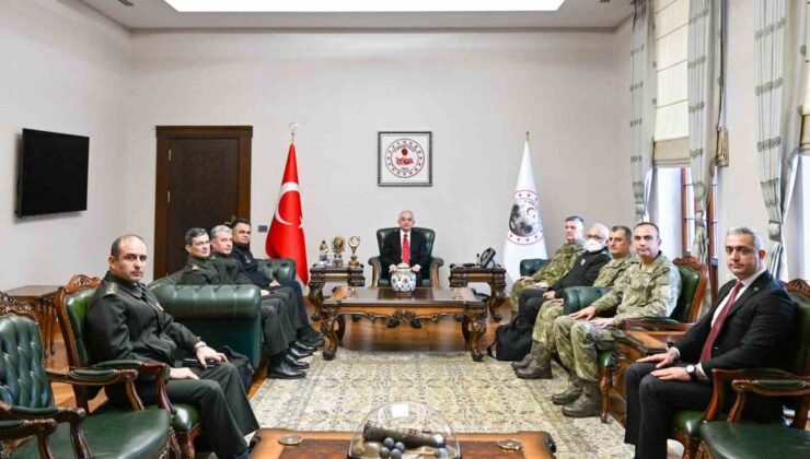 5’inci Kolordu Komutanı Tümgeneral Aksoytürk ve beraberindeki heyet Kırklareli’nde