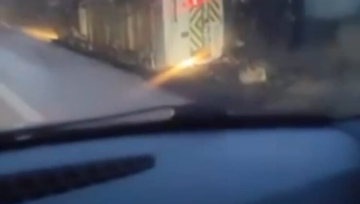 Ankara’da servis aracı yan yattı: 7 yaralı